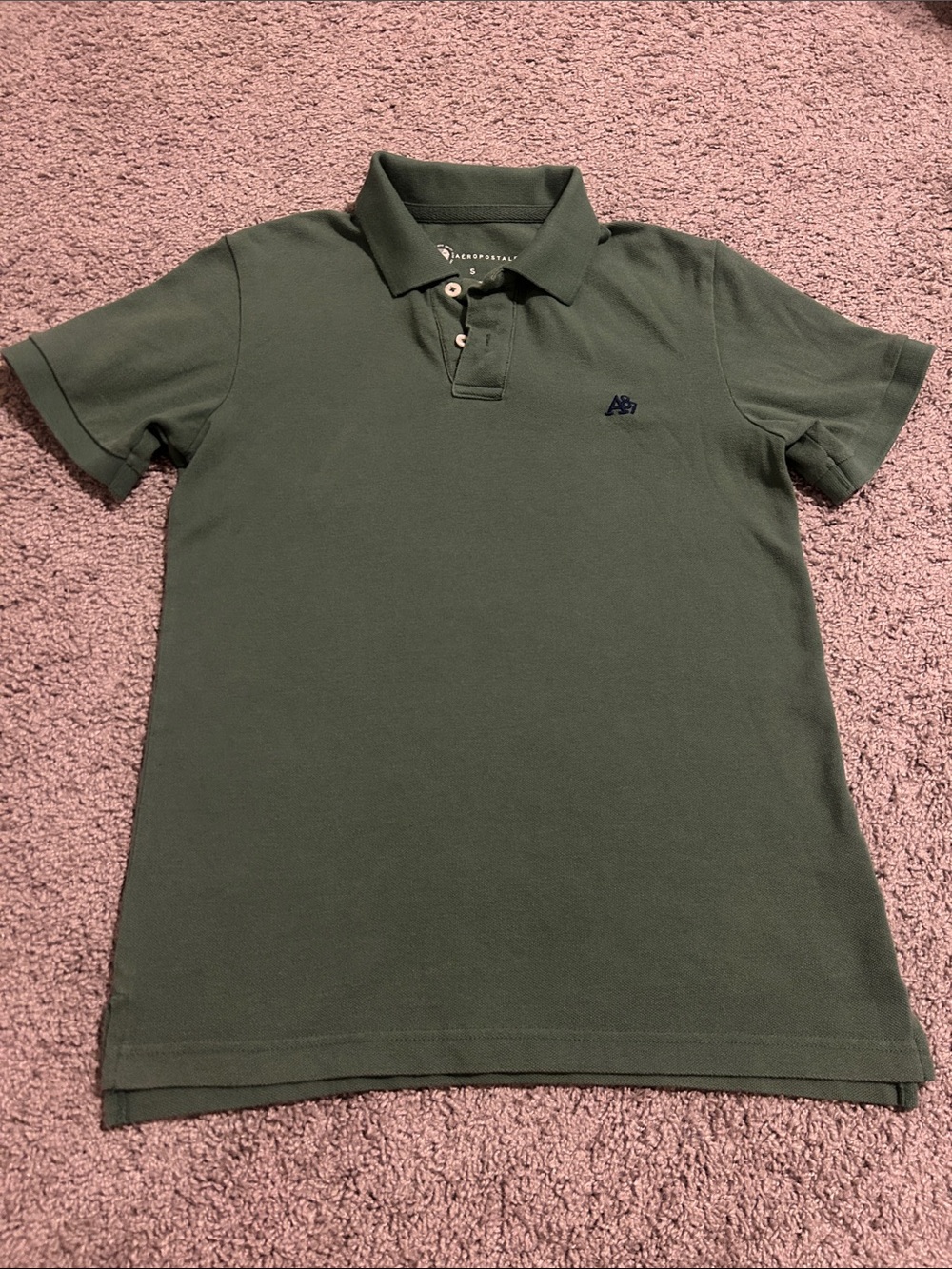 Aeropostale Olive Green Polo with Contrast Logo